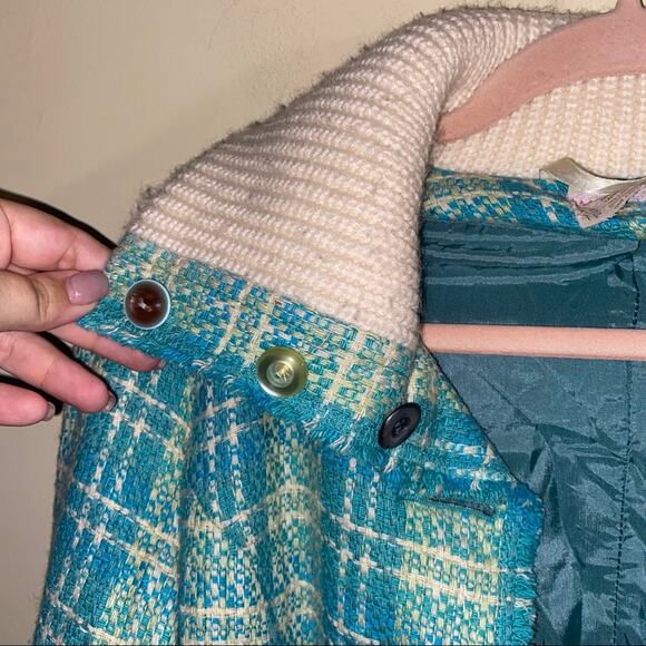 🦬FREE PEOPLE Wool blend tweed jacket size XS - Picture 5 of 8